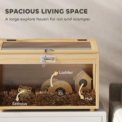 22"L Hamster Cage, Openable Top, Acrylic Windows, Small Animal Cage Hamster Cages at Gallery Canada