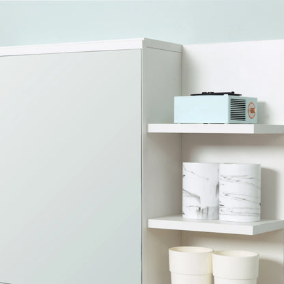 Wall Mounted Bathroom Storage Cabinet with Mirror, 3 Shelves, 2-Tier Cupboard Mirror Medicine Cabinets at Gallery Canada
