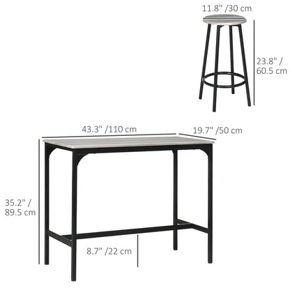 5-Piece Counter Height Bar Table and Chairs, Dining Table and Chairs Set for 4, Pub Table and Chairs Bar Sets at Gallery Canada