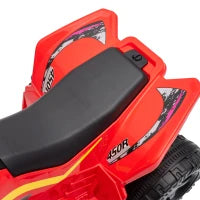 6V Kids ATV Quad, Button Control, 45Mins Runtime, Red