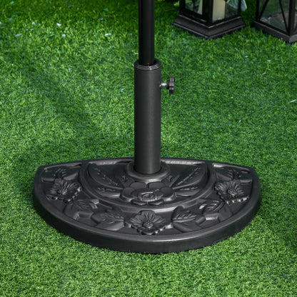 20 lb Heavy Duty Umbrella Base, Outdoor Concrete Stand, Black Umbrella Bases at Gallery Canada