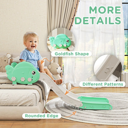 Toddler Couch Slide for Bed, Sofa, Stairs, Green