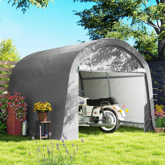 10' x 10' Outdoor Storage Tent, Heavy Duty Waterproof, Light Grey Sheds Light Grey at Gallery Canada