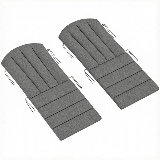 Patio Chair Cushions Set, High Back Adirondack, Dark Grey Patio Chair Cushions Dark Grey at Gallery Canada