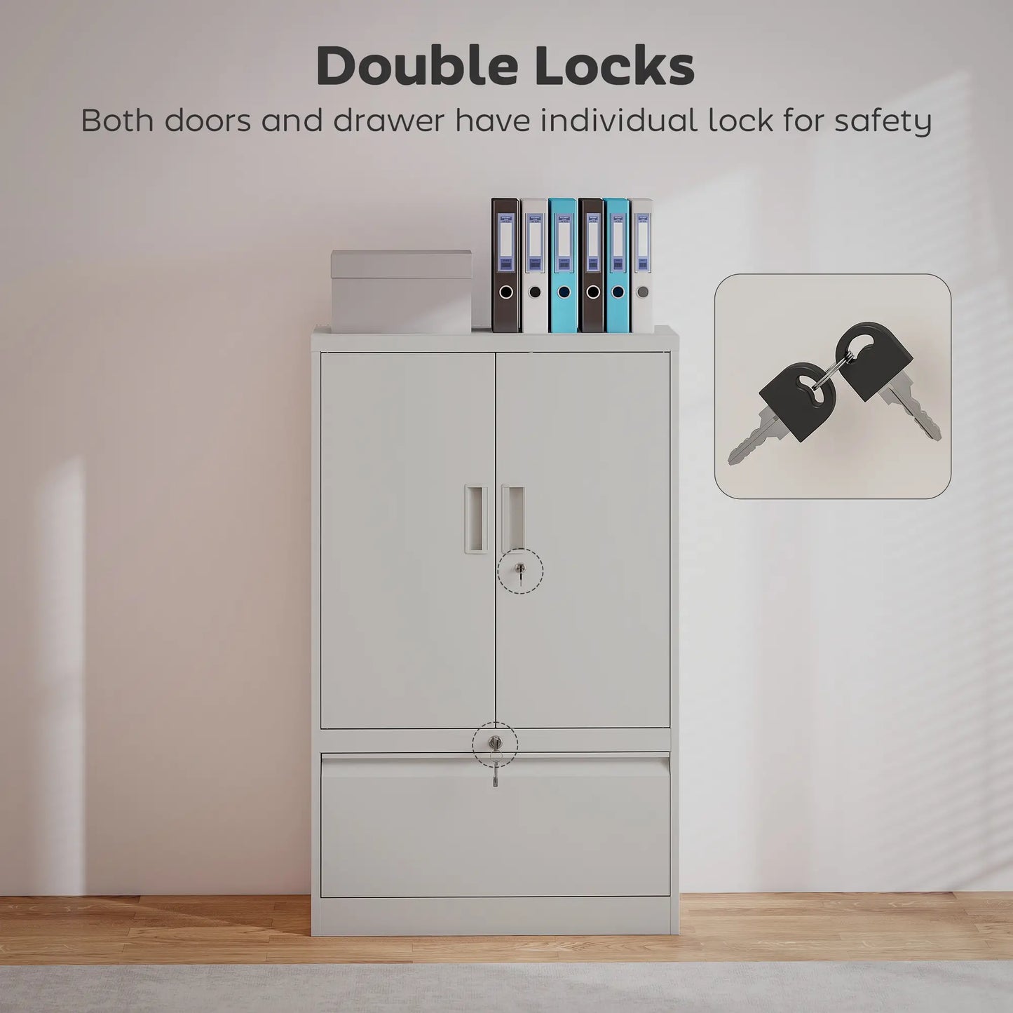 Lateral Filing Cabinet, Metal Storage Cabinet, White Office Cabinets & Cupboards at Gallery Canada