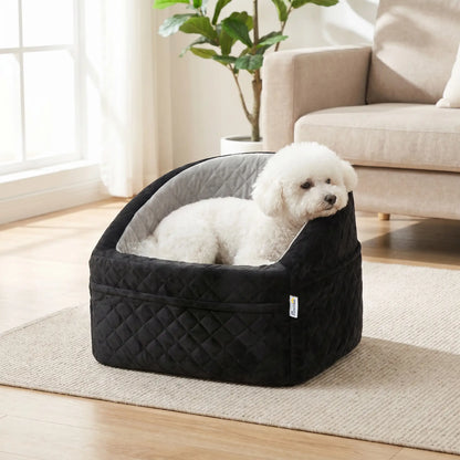 Dog Booster Car Seat Washable, Small Under 10kg, Grey