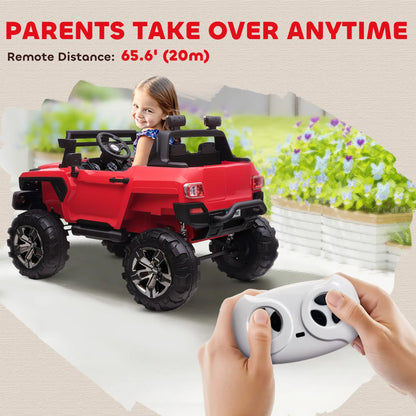 2-Seater Kids Ride On Police Car, 12V 7AH, Red Electric Toy Cars at Gallery Canada