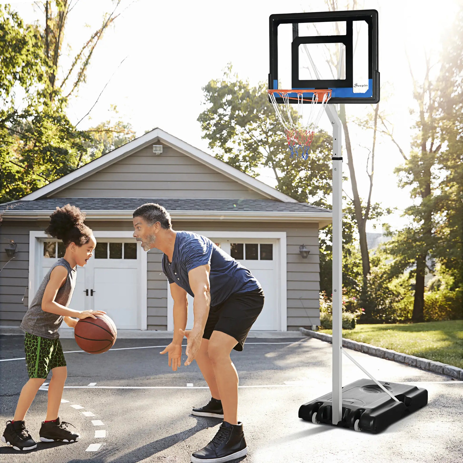 Adjustable Basketball Hoop and Stand with Backboard, Weighted Base, Wheels Basketball at Gallery Canada