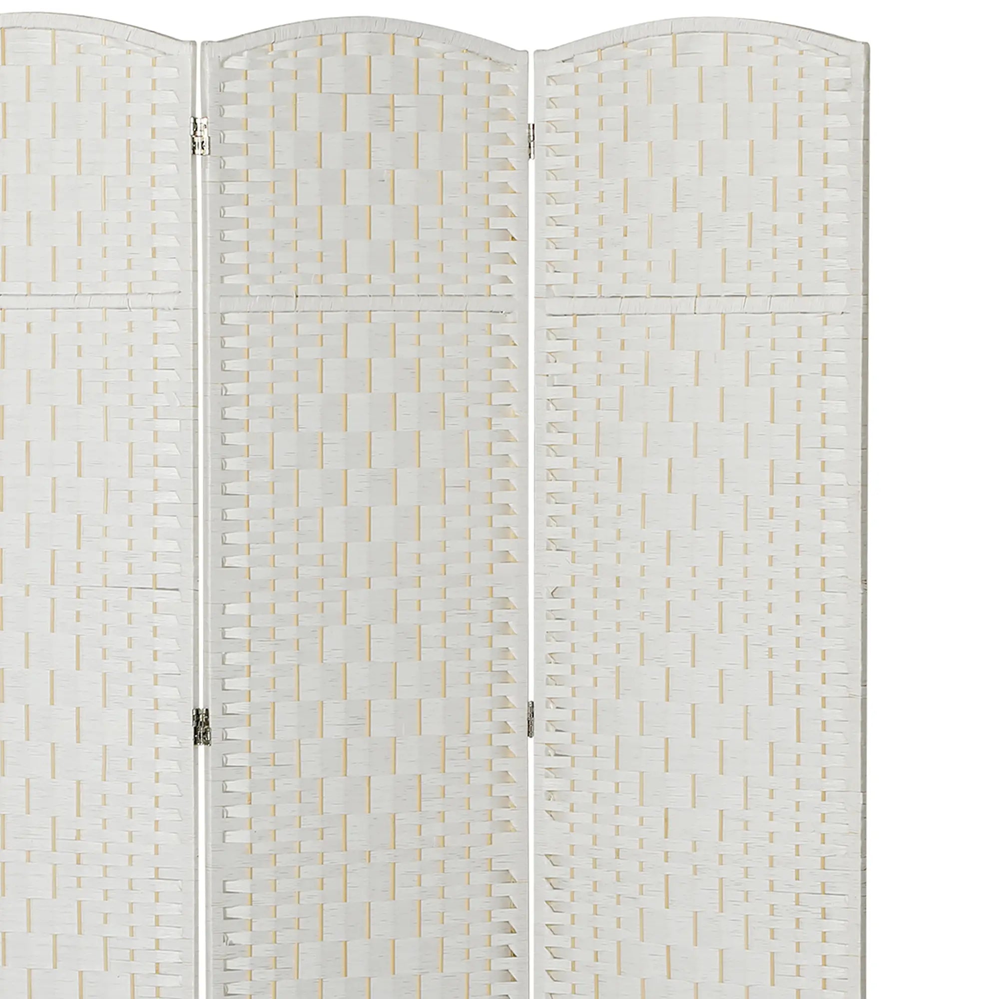6ft Folding Room Divider, 3 Panel Wooden Partition, White Room Dividers at Gallery Canada
