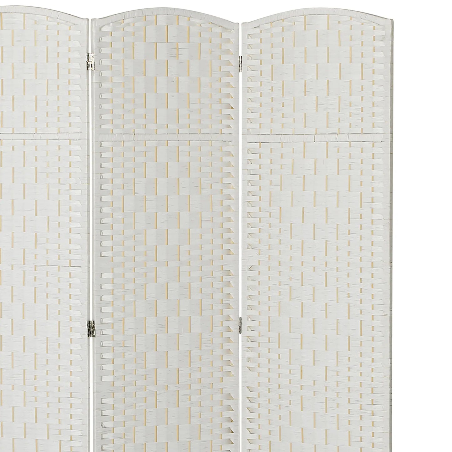 6ft Folding Room Divider, 3 Panel Wooden Partition, White Room Dividers at Gallery Canada