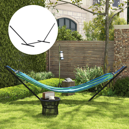 11.8'L Heavy Duty Hammock Stand, Straight Pole, Outdoor Use, Black Hammock Stands at Gallery Canada