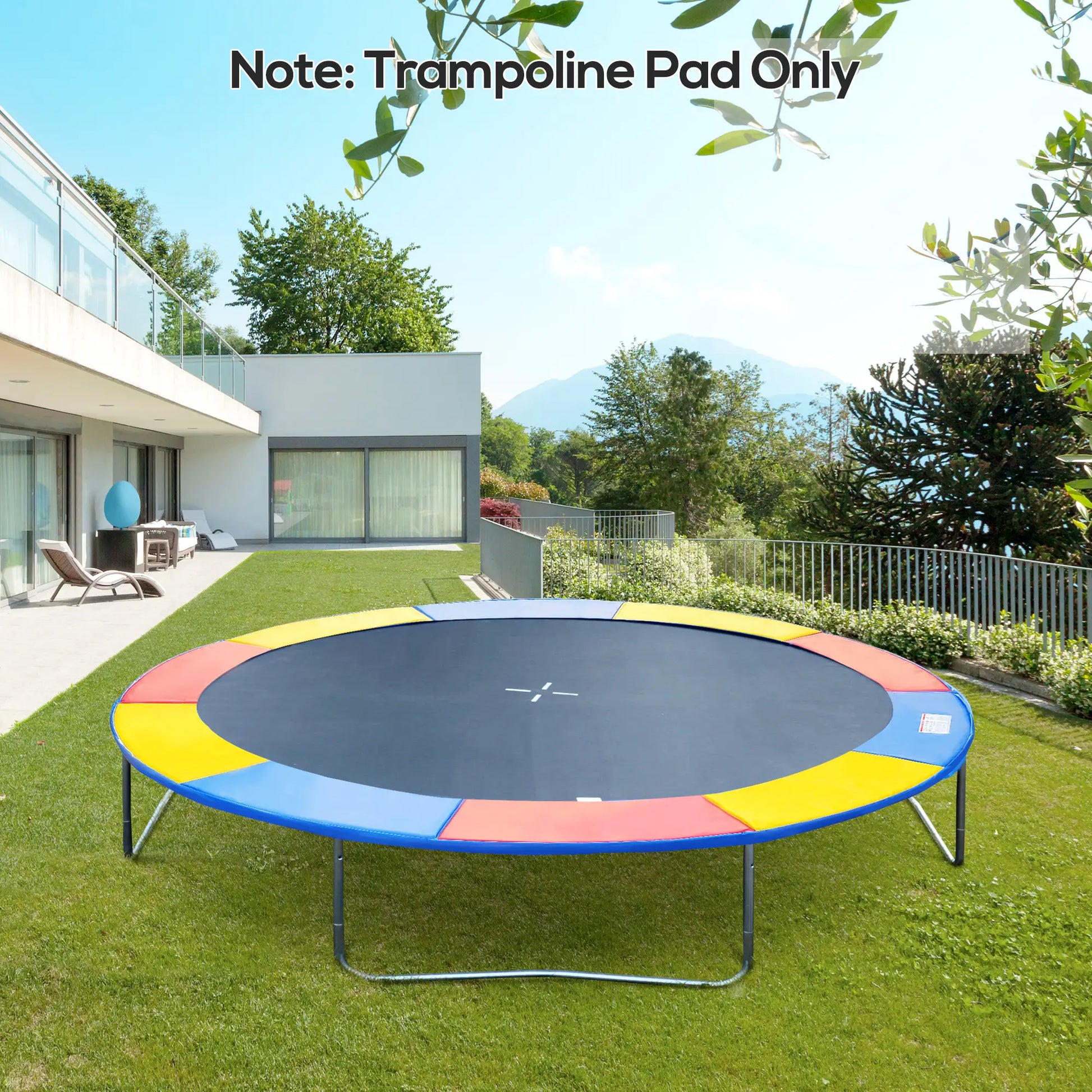 8ft Trampoline Pad, 96" Spring Safety Cover, EPE Foam, Colorful Trampolines at Gallery Canada