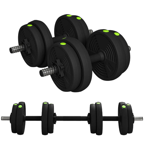 33LBS Adjustable Barbell Dumbbells Set, Non-Slip Handles, Home Gym