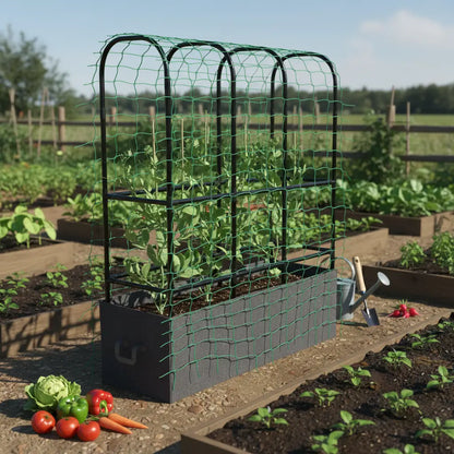 Raised Garden Bed With Trellis, Tomato Cage, 52.8 Gal Grow Bag Raised Garden Beds at Gallery Canada