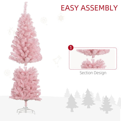 5FT Pencil Christmas Tree, Artificial, Automatic Open, Pink Pencil Christmas Trees at Gallery Canada