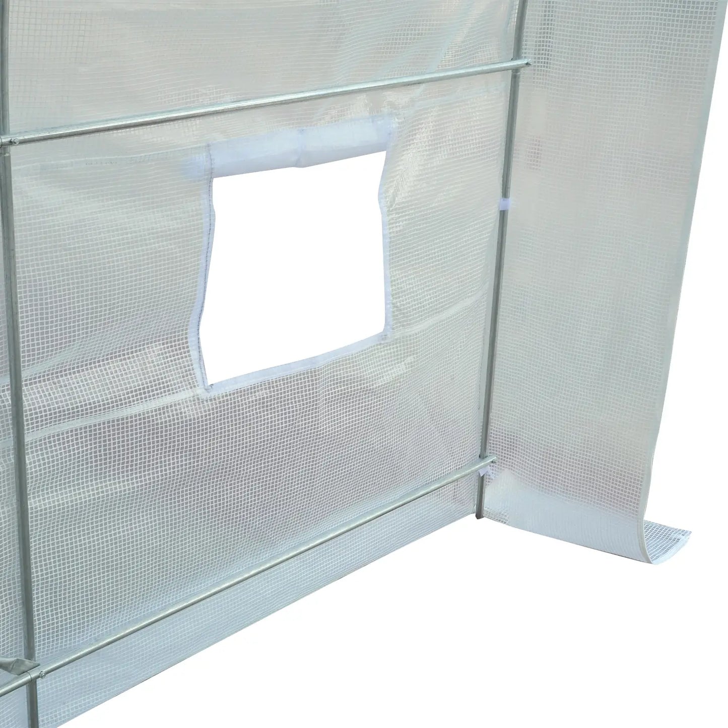 8.2x6.6x6.6ft Walk-in Greenhouse, Portable Garden Plant House, White Walk In Greenhouses at Gallery Canada