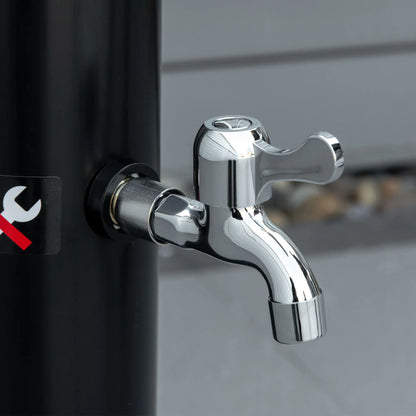 Solar Outdoor Shower, 5.3-Gallon, Adjustable Temperature, Black Outdoor Swimming Pools & Hot Tubs at Gallery Canada