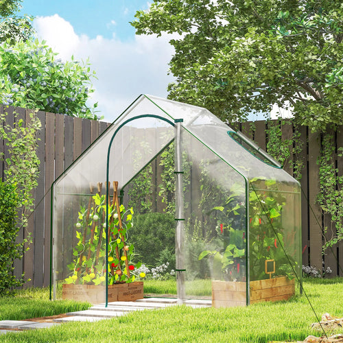 6'x3.3'x5.5' Walk-in Greenhouse, Portable Mini for Plants, Clear Cover