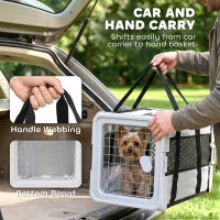 Sac de transport pour animaux à parois souples avec fenêtres en maille, sac de voyage pour chien pliable