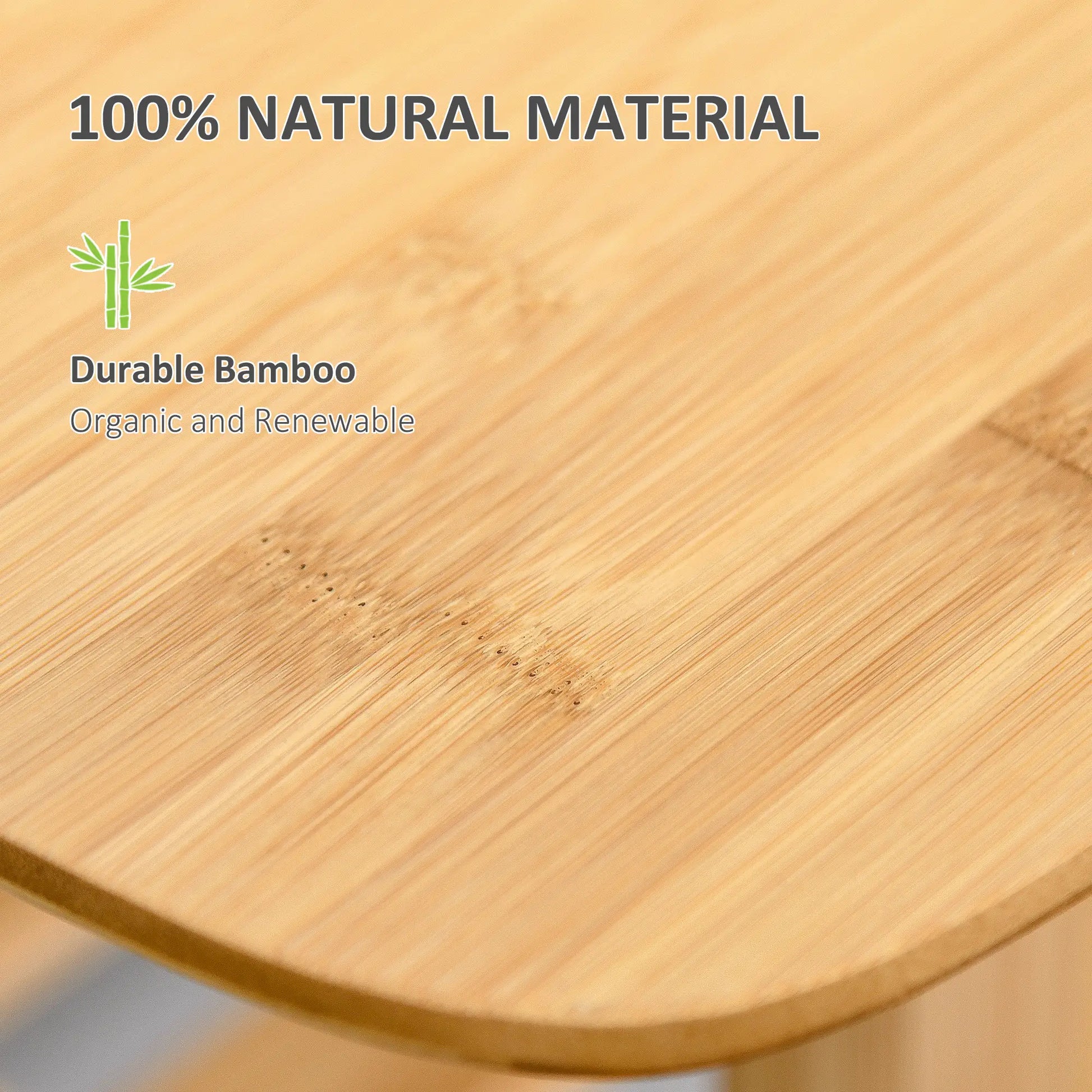 2 Tier Bamboo Coffee Table, Storage Shelf, Wood Grain, 39.25" x 19.75" x 19.75" Coffee Tables at Gallery Canada