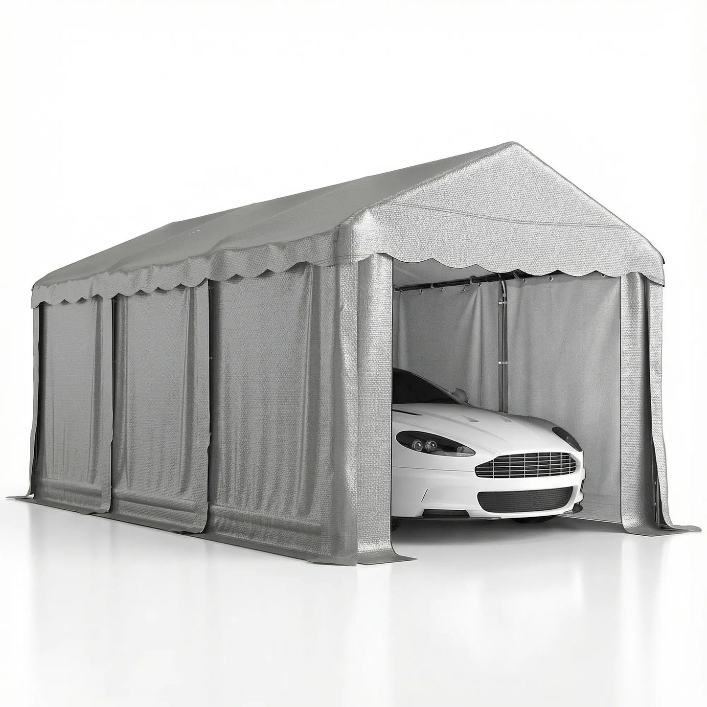 20' x 10' Portable Shed, Outdoor Storage Tent, Light Grey Portable Shed at Gallery Canada