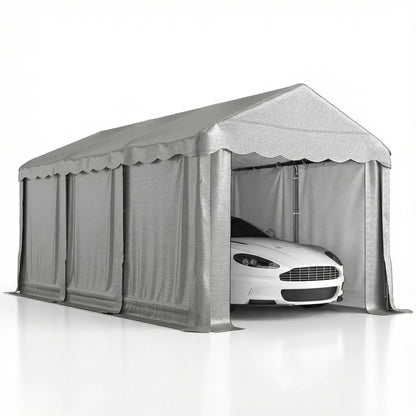 20' x 10' Portable Shed, Outdoor Storage Tent, Light Grey Portable Shed at Gallery Canada