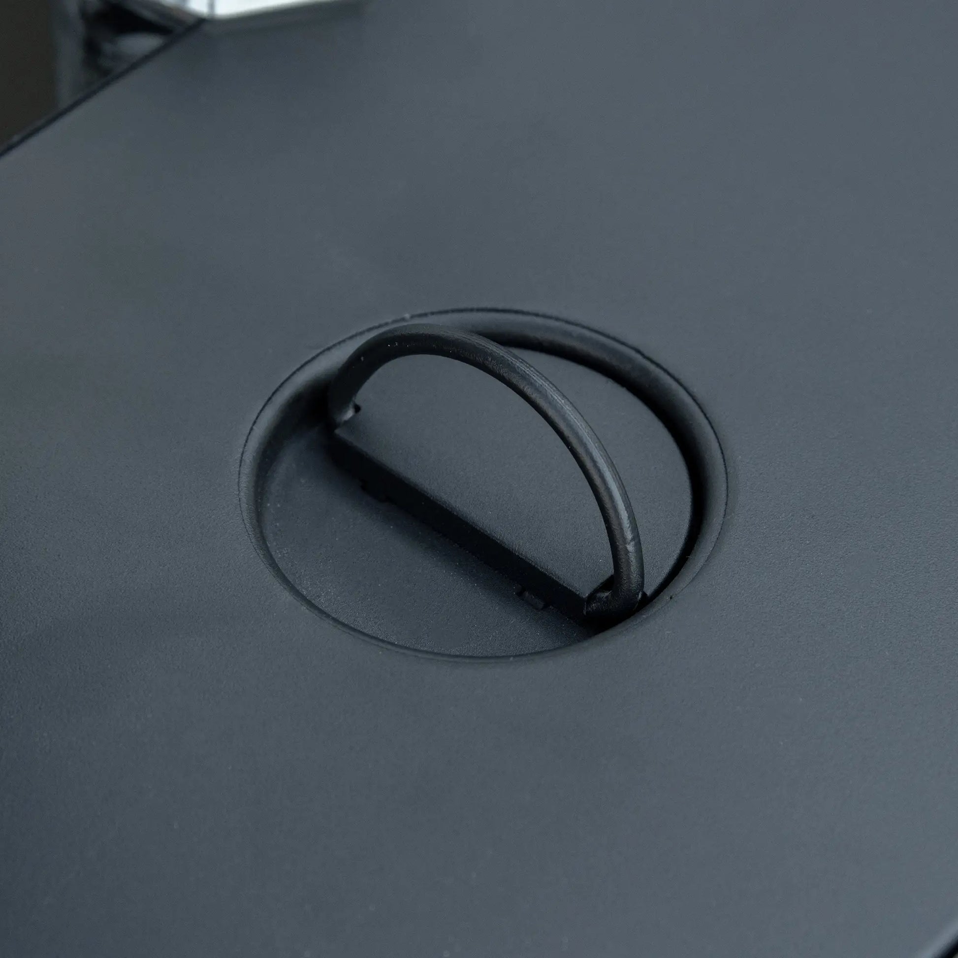 43in Propane Fire Pit Table, 50,000 BTU, Blue Glass Rock, Black Fire Pits at Gallery Canada