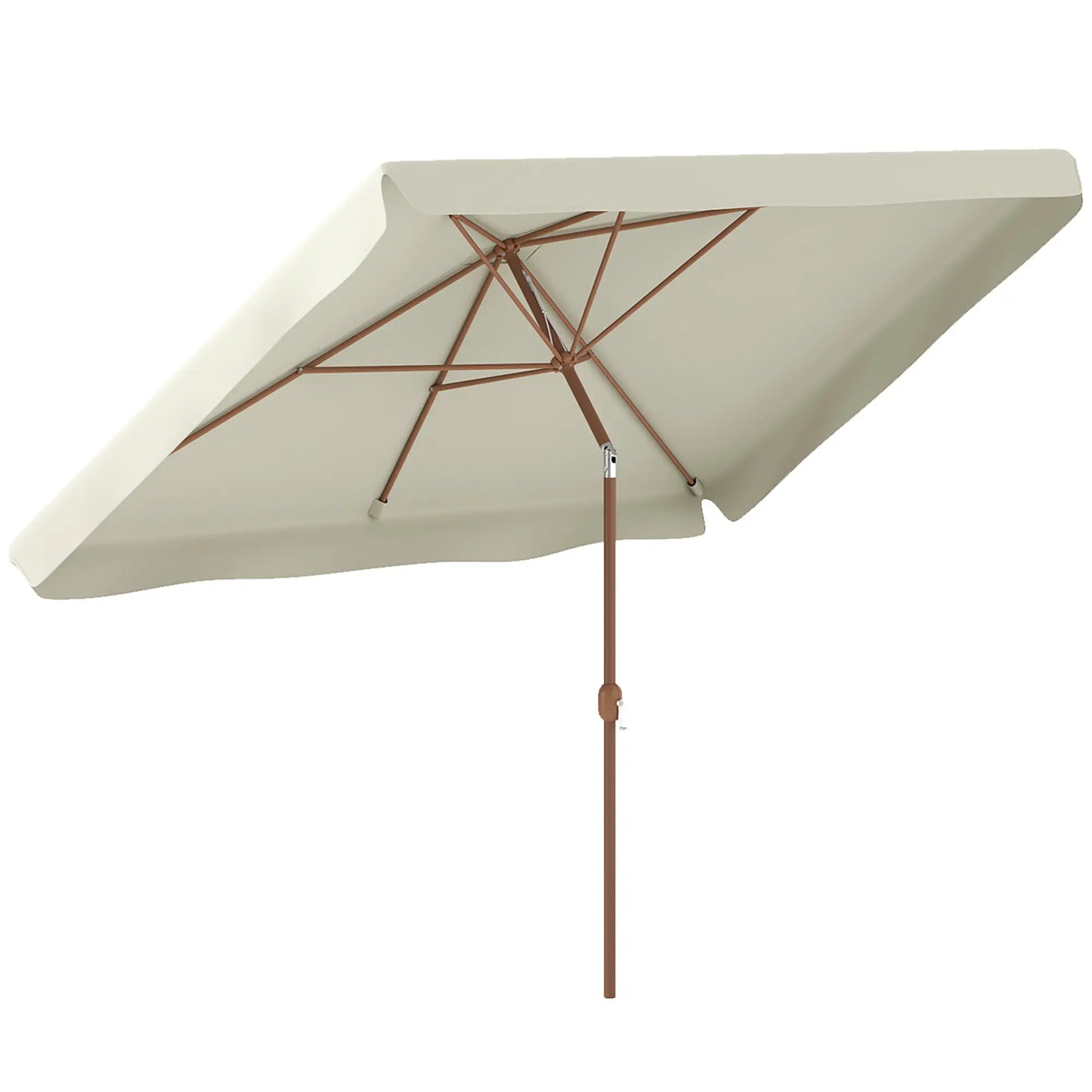 Patio Umbrella 118.1" x 78.7", UV50+ Protection, Beige Sun Umbrellas at Gallery Canada