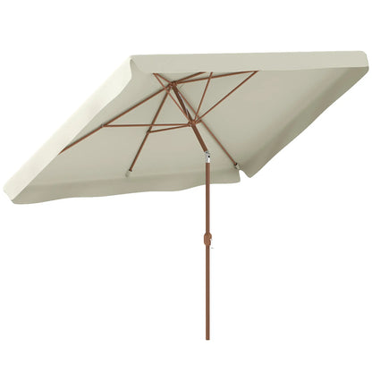 Patio Umbrella 118.1" x 78.7", UV50+ Protection, Beige Sun Umbrellas at Gallery Canada