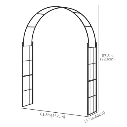 7FT Garden Arch Trellis, Outdoor Wedding Arbor, Climbing Roses Vines Plants Garden Arches at Gallery Canada