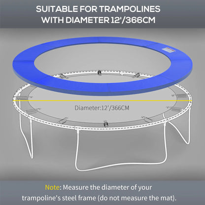 12ft Trampoline Pad, 144" Spring Safety Cover, Blue Trampolines at Gallery Canada