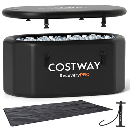 Portable Ice Bath Tub With Lid, Protective Cover, Black Spa & Salon at Gallery Canada