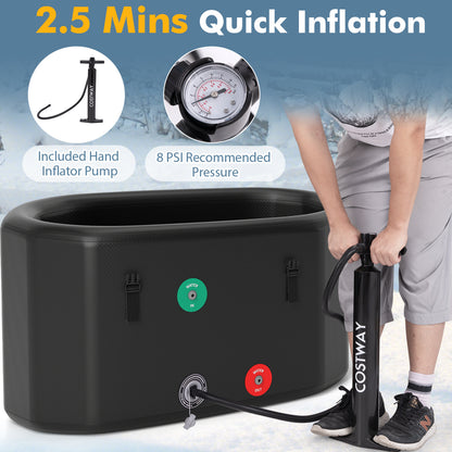 Portable Ice Bath Tub With Lid, Protective Cover, Black Spa & Salon at Gallery Canada