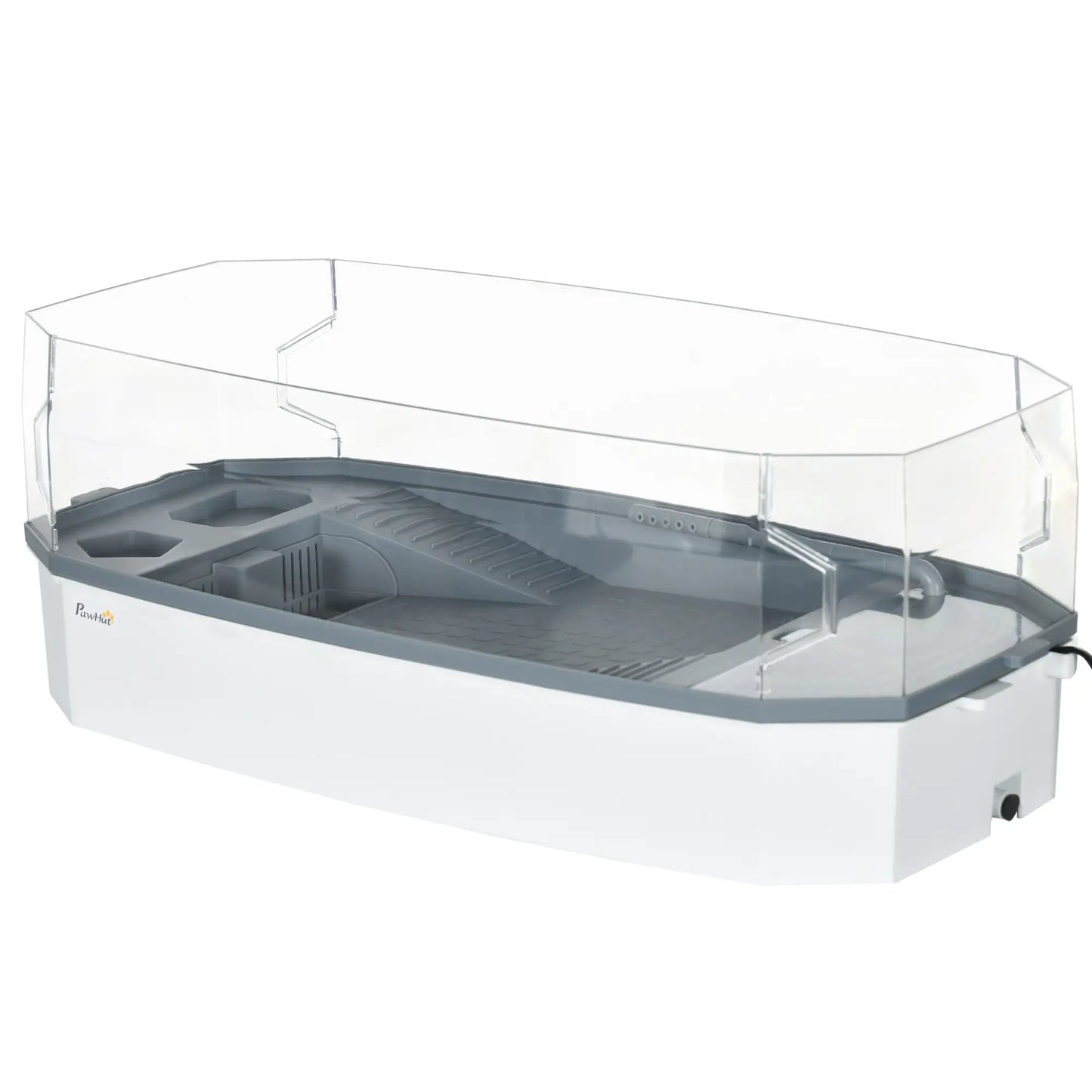 Turtle Tank Kit With Basking Platform, Water Pump, Filter Layer Design Houses & Habitats White at Gallery Canada