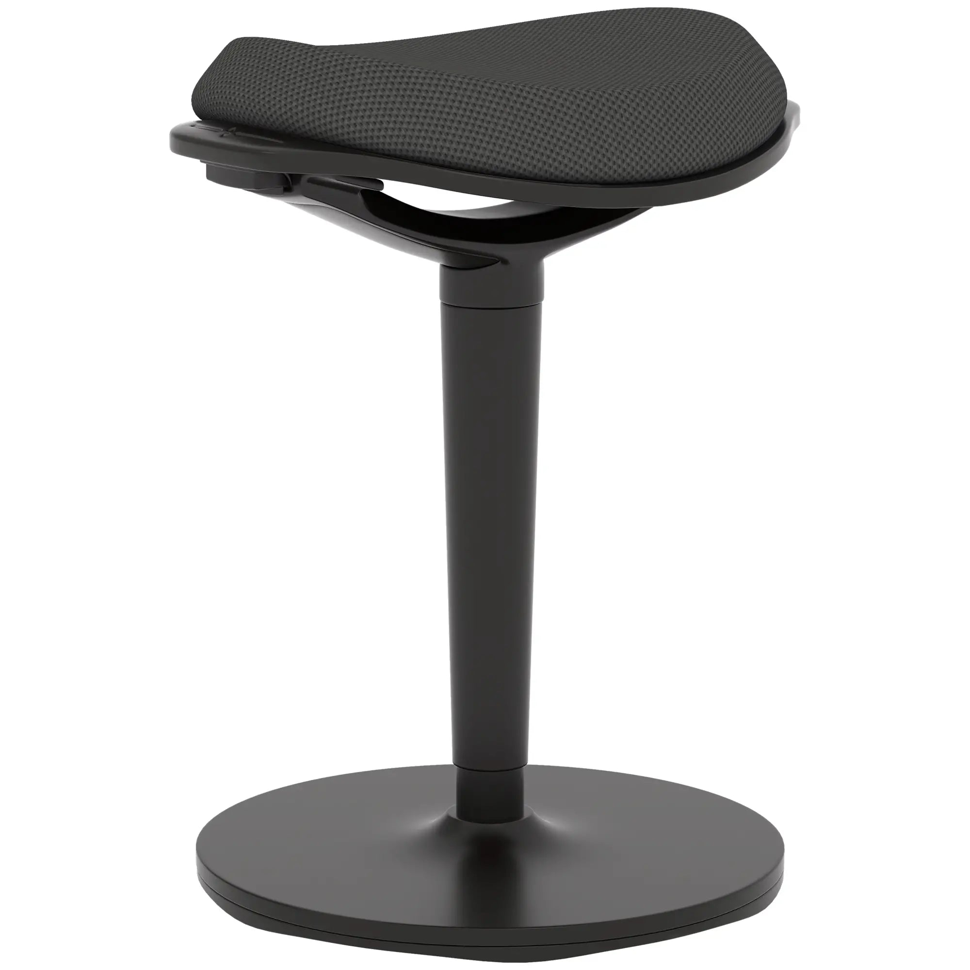 Standing Desk Stool, Ergonomic Wobble Chair, Adjustable Leaning Stool, Black Office Chairs Black at Gallery Canada
