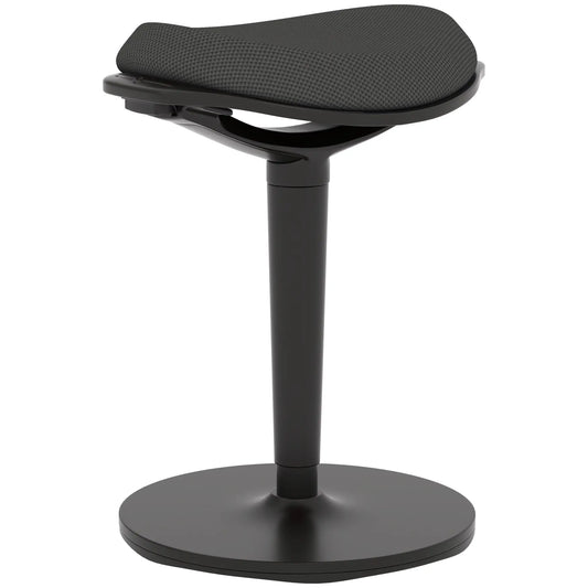 Standing Desk Stool, Ergonomic Wobble Chair, Adjustable Leaning Stool, Black Office Chairs Black at Gallery Canada