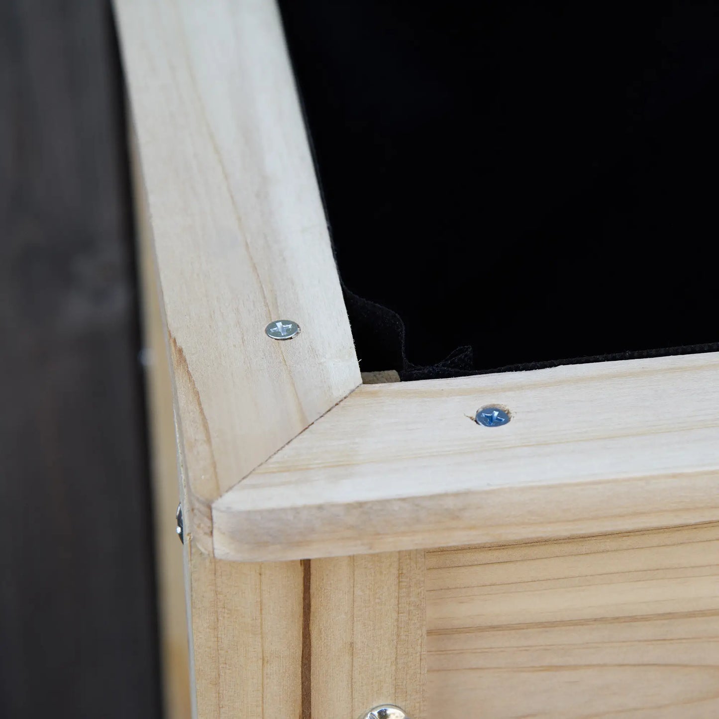 Elevated Planter Box with Storage, 36" x 16" x 32", Natural Elevated Garden Beds at Gallery Canada