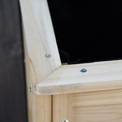 Elevated Planter Box with Storage, 36" x 16" x 32", Natural Elevated Garden Beds at Gallery Canada