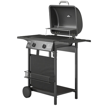 2-Burner Propane Gas Grill, 18000 BTU, Black Propane Gas Grills Black at Gallery Canada