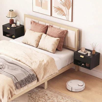 Wall Mounted Bedside Tables, Floating Nightstands, Black Bedside Tables at Gallery Canada