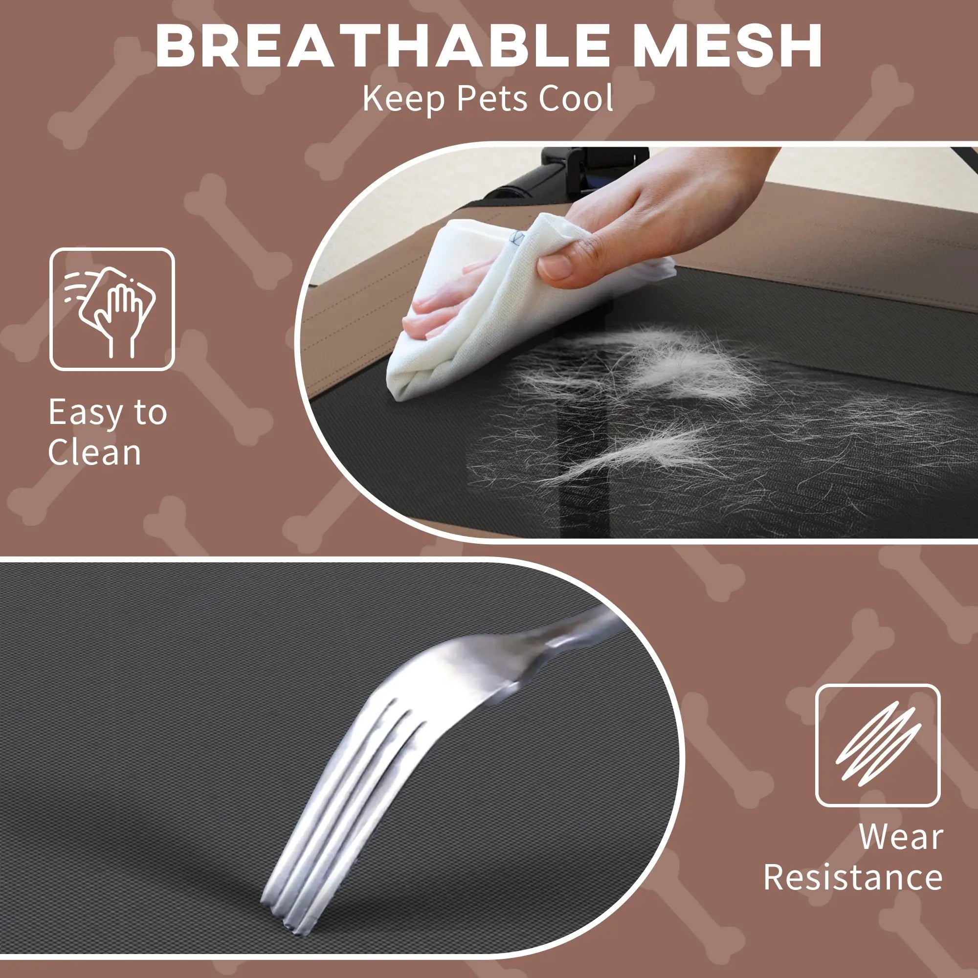 Raised Dog Bed Cooling Dog Cot w/ Canopy Washable Breathable Mesh, for Small and Medium Dogs, Coffee Elevated Dog Beds at Gallery Canada