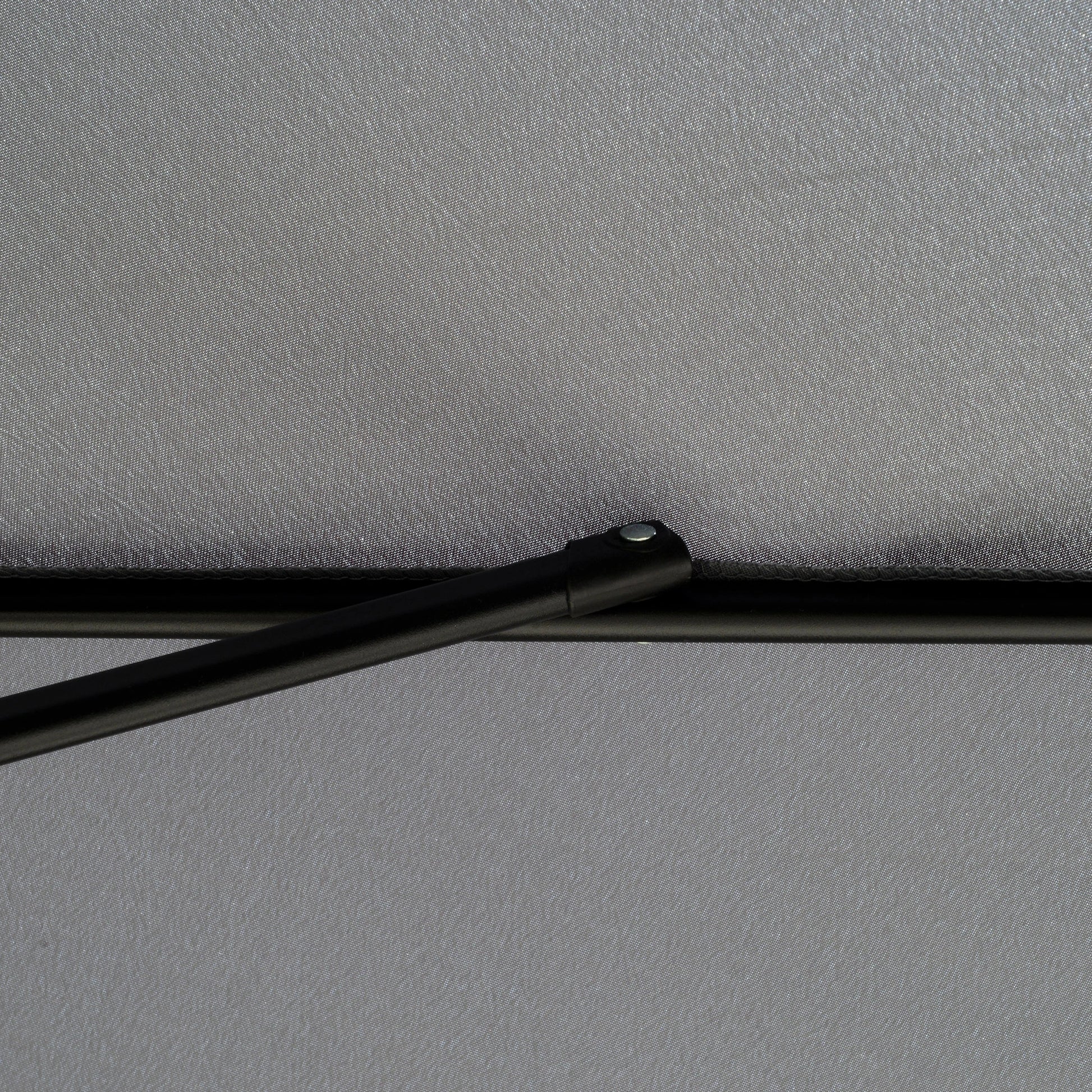 8.5 ft Round Patio Umbrella, Tilt and Crank, Dark Grey Sun Umbrellas at Gallery Canada