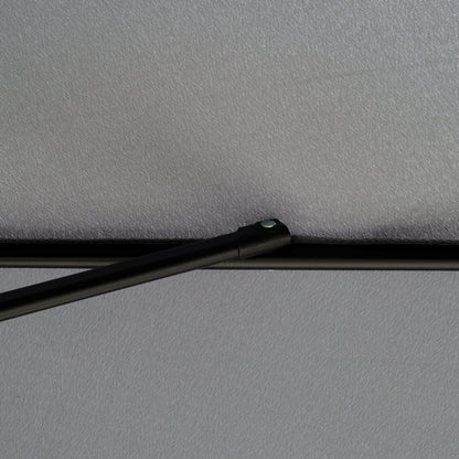 8.5 ft Round Patio Umbrella, Tilt and Crank, Dark Grey Sun Umbrellas at Gallery Canada