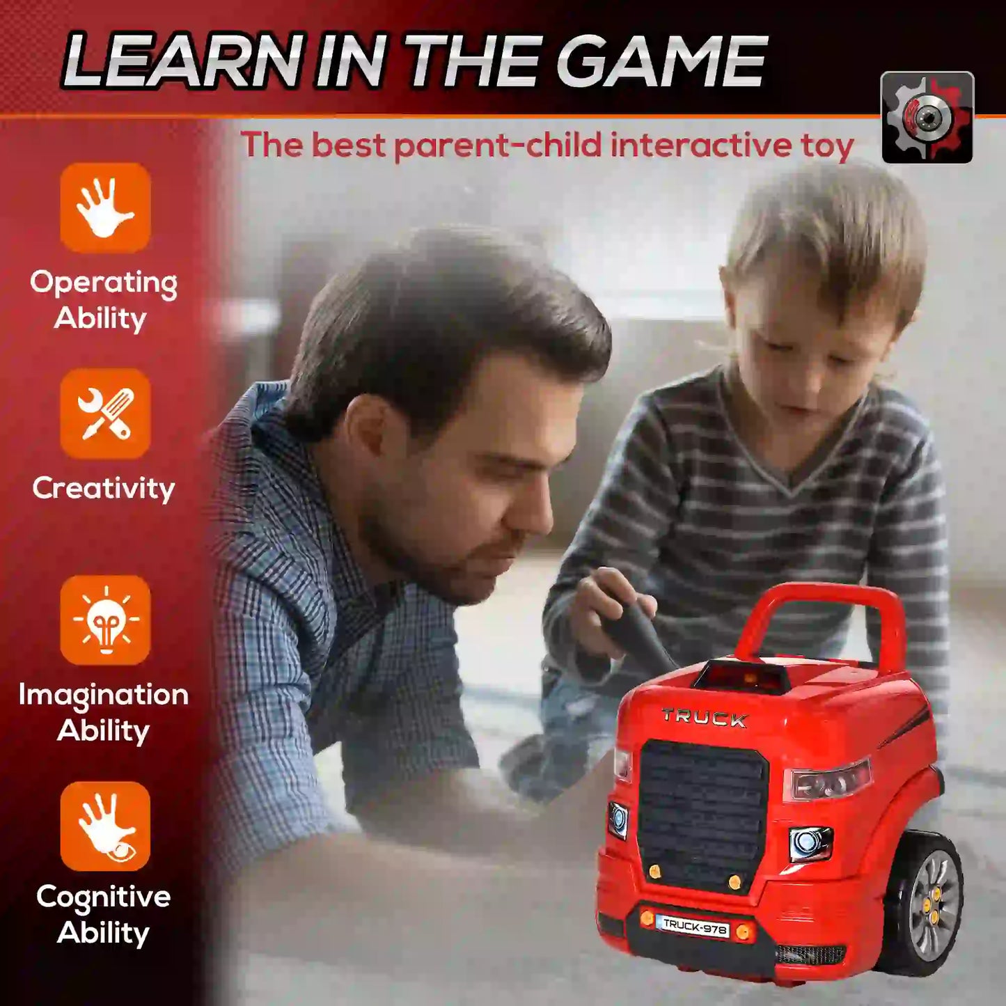 Smart Truck Engine Toy Set, Mini Car Service Station, Kids Tool Set, 3-5 Years Workbench Toy Sets at Gallery Canada