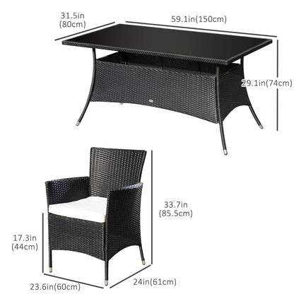 Garden Dining Set with Cushions Outdoor Dining Sets at Gallery Canada