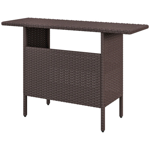 Outdoor Rattan Bar Table, 55.1