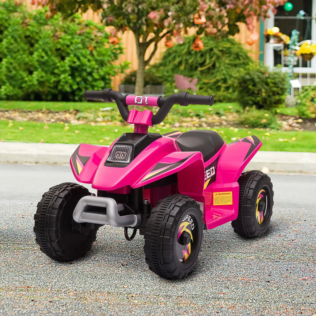 Kids Ride on ATV, 6V Battery Powered, for 18-36 Months, Pink
