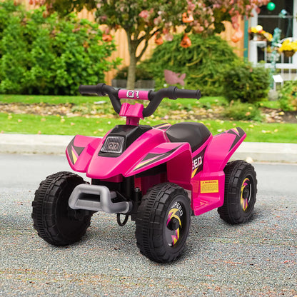 Kids Ride on ATV, 6V Battery Powered, for 18-36 Months, Pink