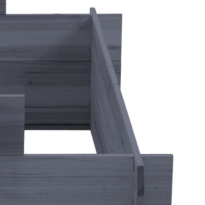 3-Tier Wood Raised Garden Bed, Elevated Planting Box, Gray Wooden Planter Boxes at Gallery Canada