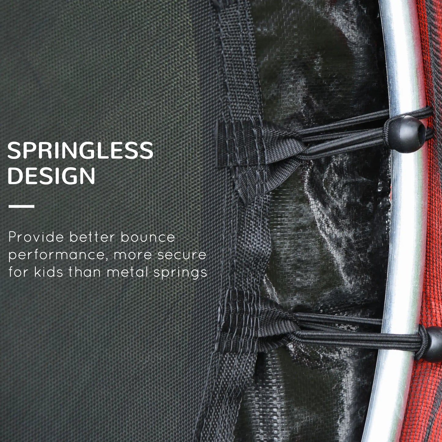 55" Kids Trampoline with Enclosure Net, Indoor/Outdoor, Age 3-6, Red Trampolines at Gallery Canada